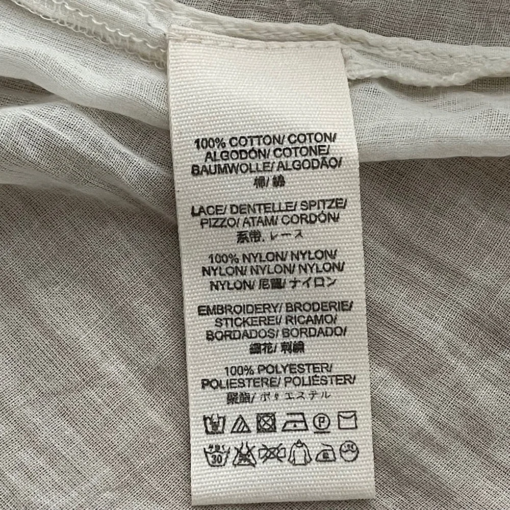 Free People Lace Sheer Tunic Top Pintuck Button Back M - Picture 15 of 16